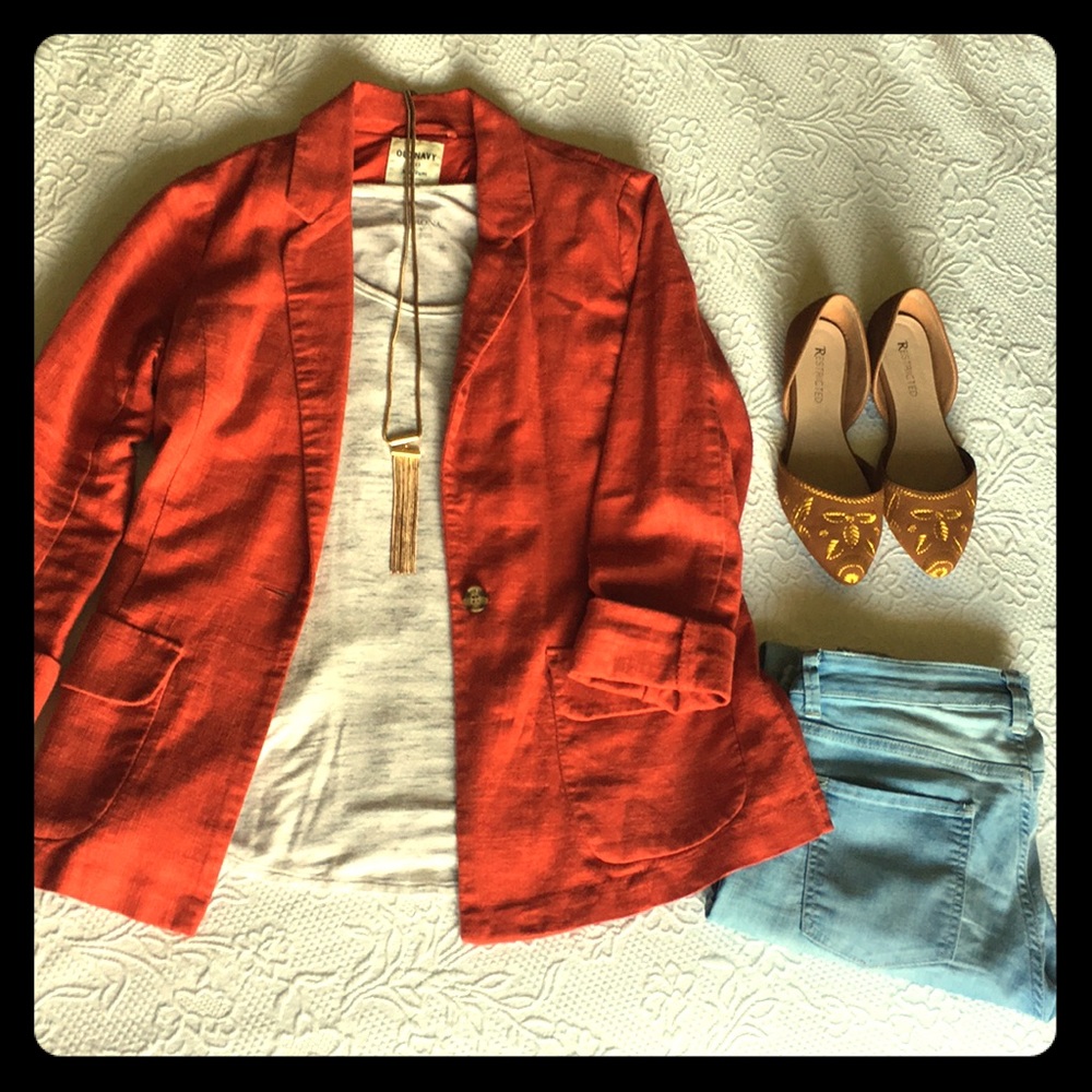 Old Navy Linen Blazer